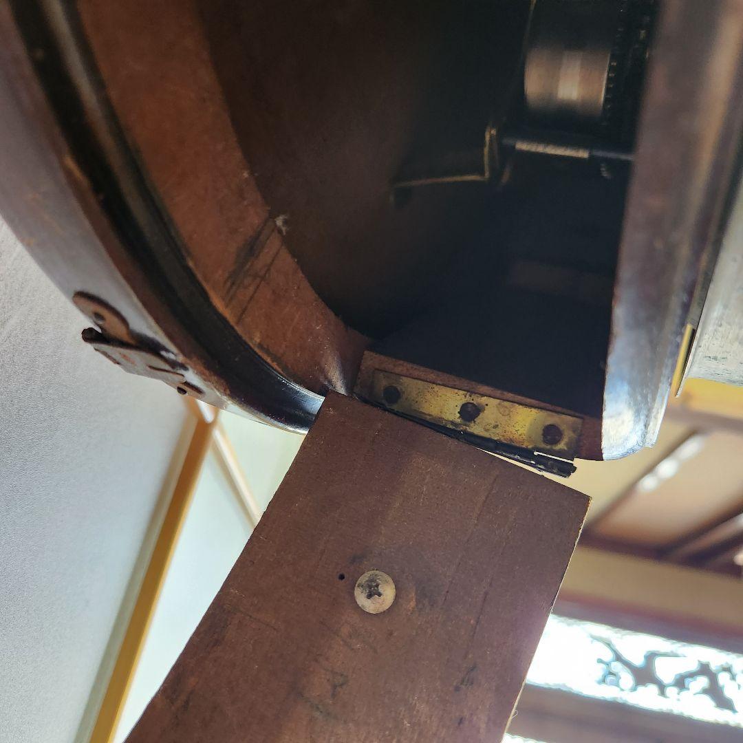 【ジャンク】掛け時計　ゼンマイ式　HIBINO