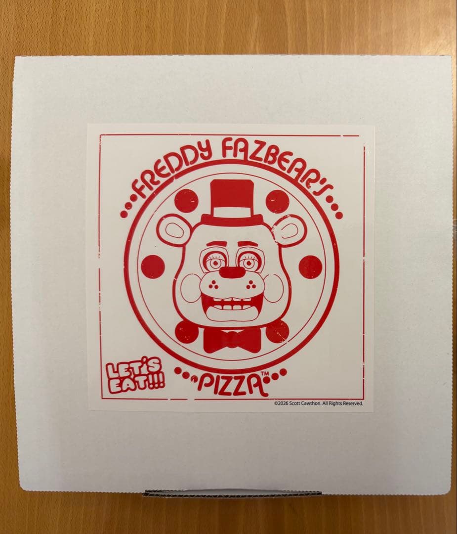 FNAF　コラボカフェ　ピザ　空箱　Pizza Empty Box ＋Bonus