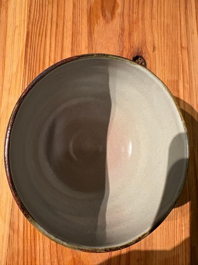 加藤松香 作　織部焼 菊之絵 九月 茶碗 新品・未使用／共箱・共布・作家栞付き