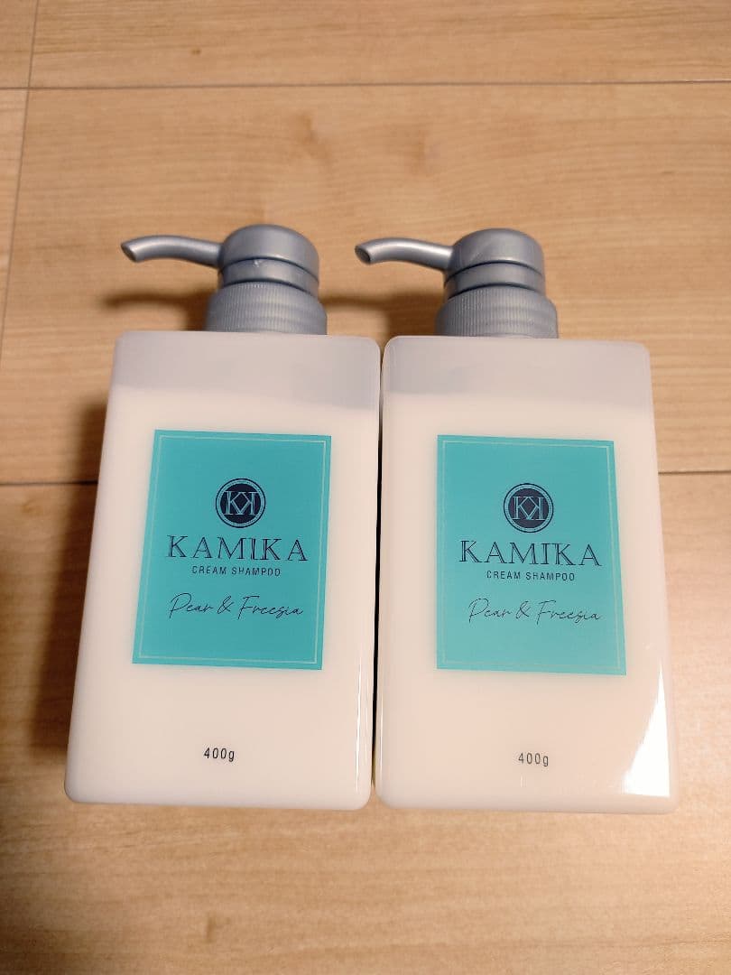 新品未使用/KAMIKA クリームシャンプー 洋梨&フリージアの香り 2本セット