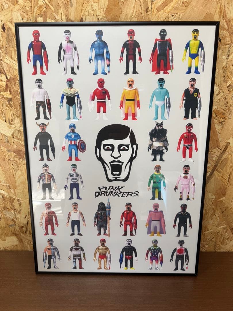 パンクドランカーズPUNK DRUNKERSあいつ ソフビポスター第2弾 額付き