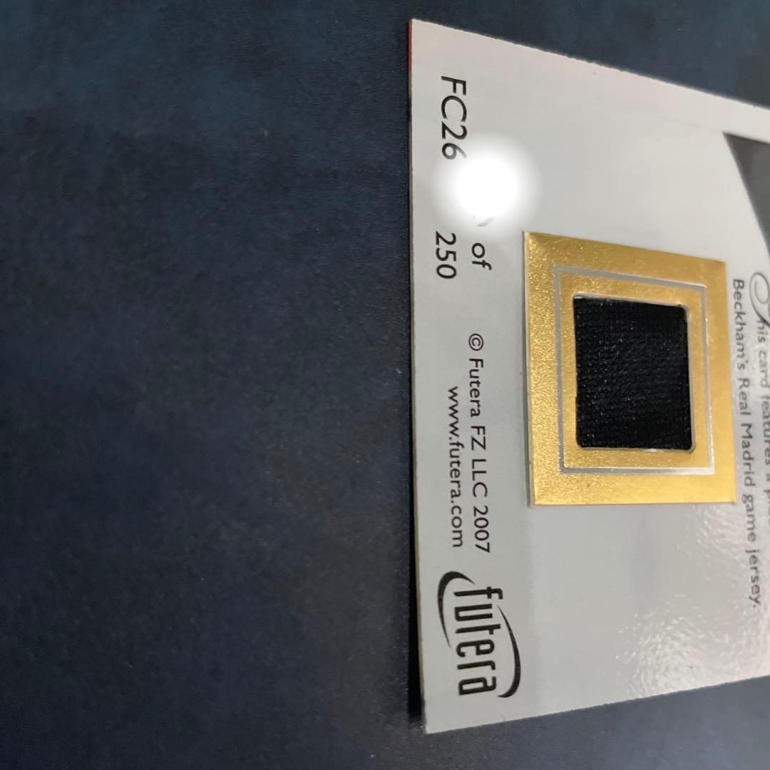 デビットベッカム　シリアルジャージカード