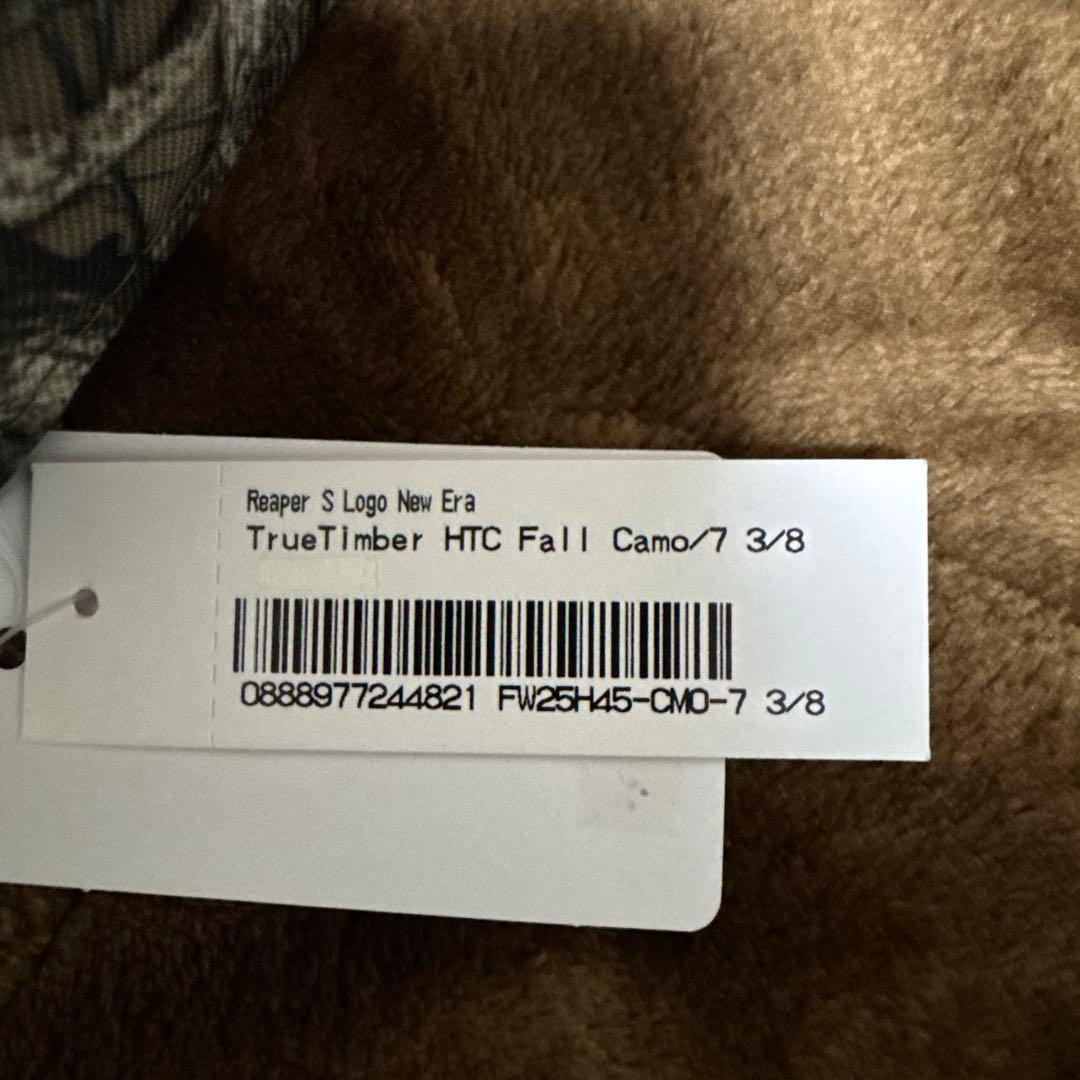 【新品未使用】Supreme NEWERA Sロゴ キャップ　カモ柄