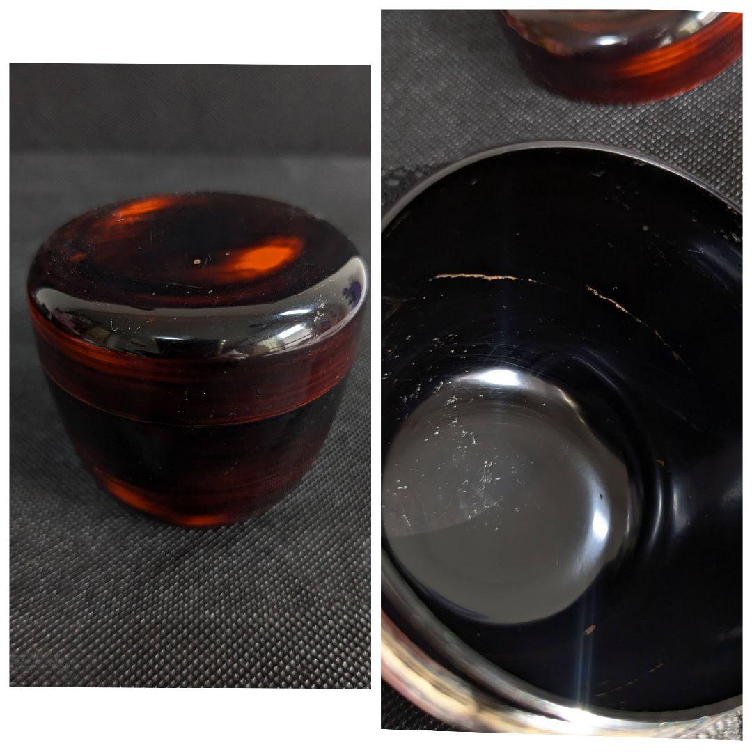 茶道具 棗 蒔絵 8点 まとめ売り 黒 赤 朱色