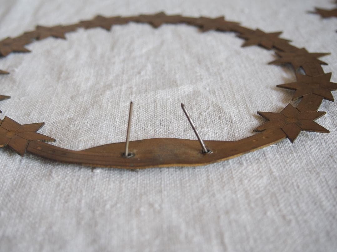 聖母マリア像につける星のついた光輪 直径20.2cm カトリック彫像用/K347