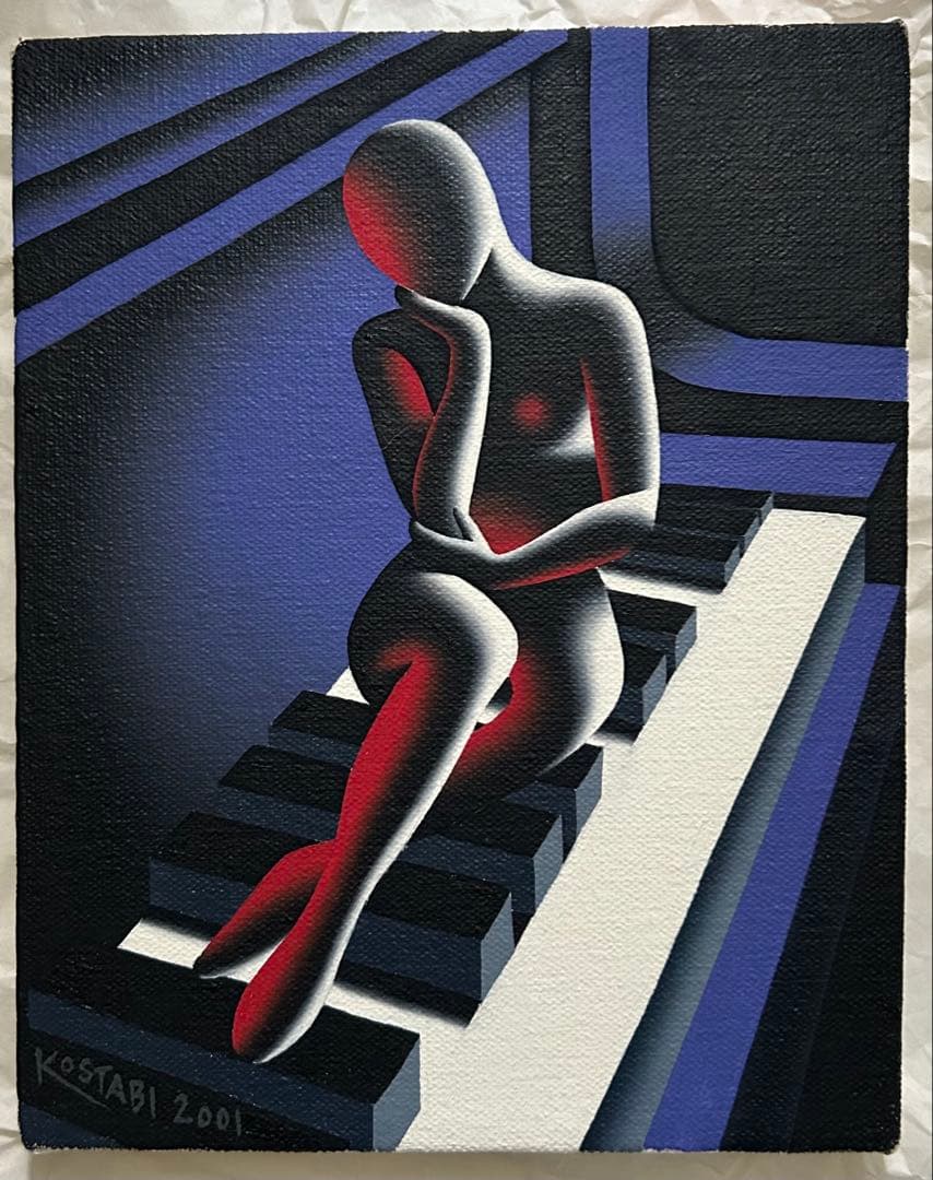 ☆マークコスタビ MARK KOSTABI 2001年 アクリル画１点物☆