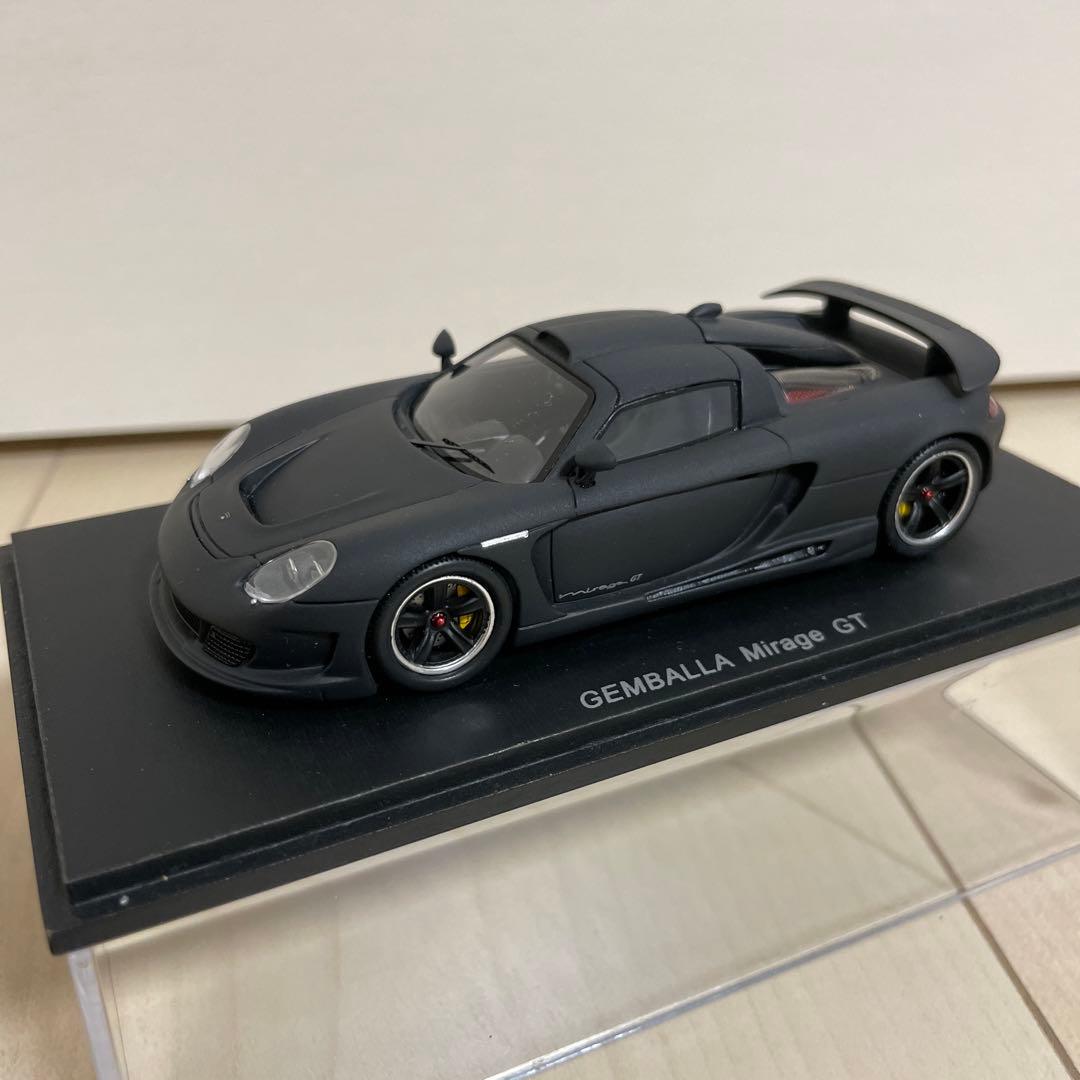 スパーク　1/43 ポルシェ　ゲンバラミラージュGT マットブラック　希少色