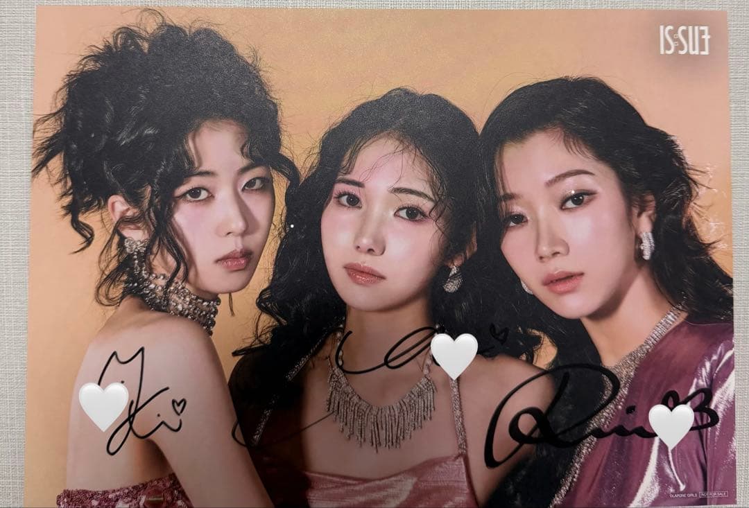 IS:SUE イッシュ プレミアム全員サイン会　直筆サイン　オリジナル色紙