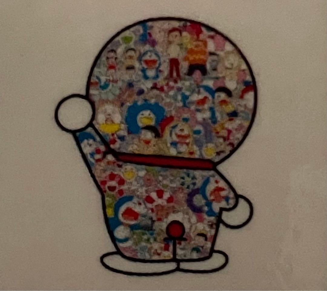 村上隆 ドラえもん ポスター 【藤子・F・不二雄先生とドラえもんがお花畑に居る】