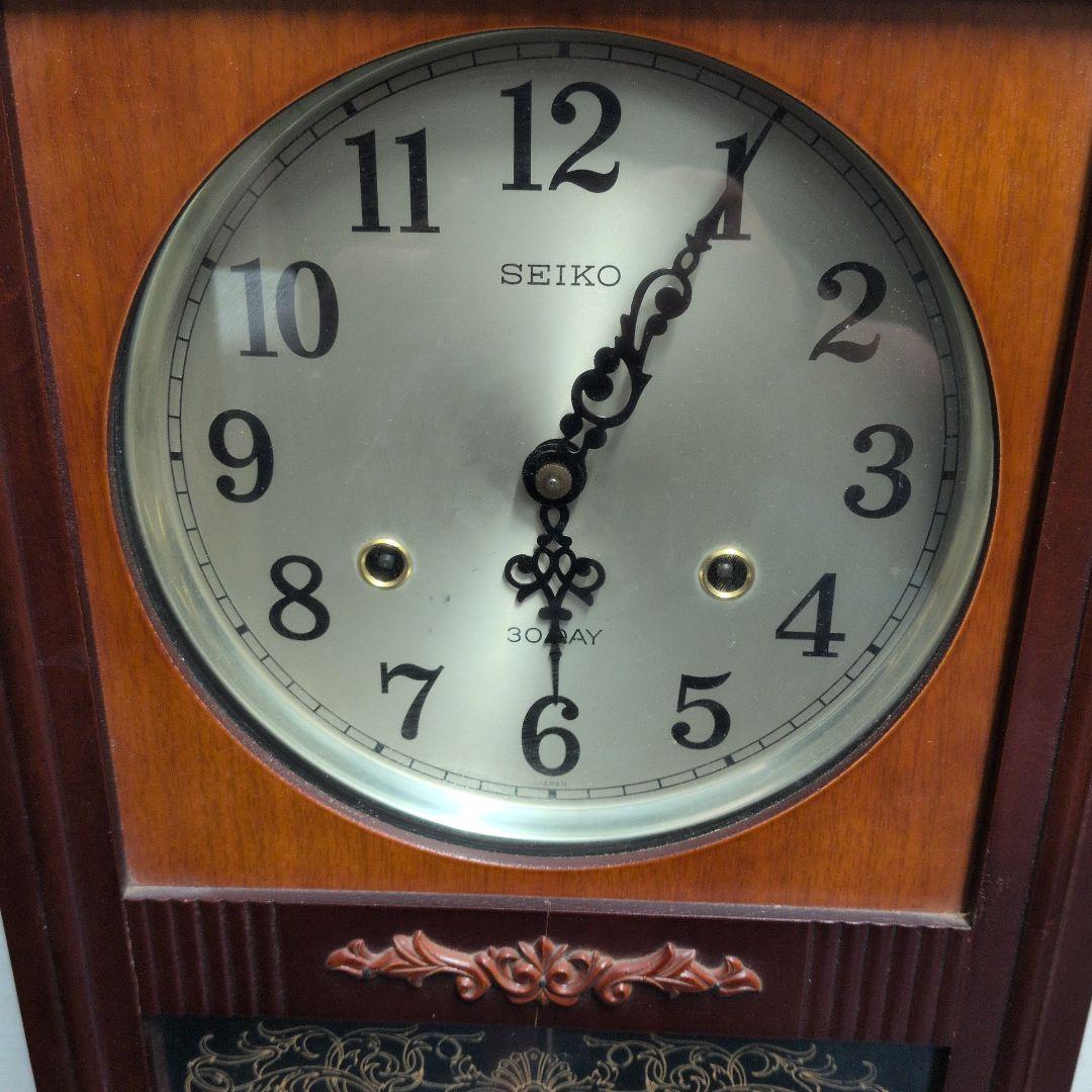 SEIKOゼンマイ式振り子時計 PA606 稼働品　昭和レトロ
