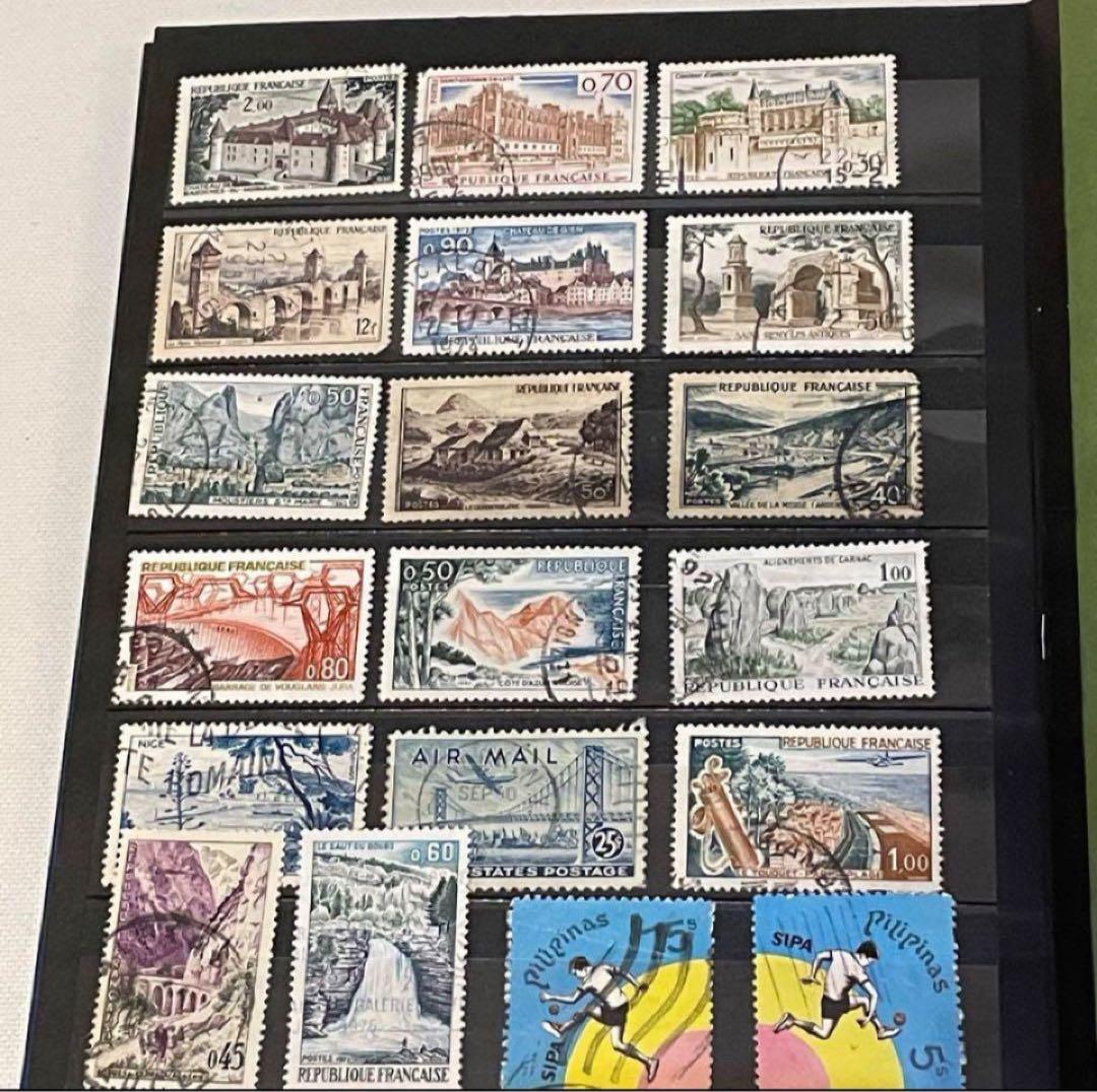 切手　外国　1冊291枚まとめ売り　切手コレクションアルバム