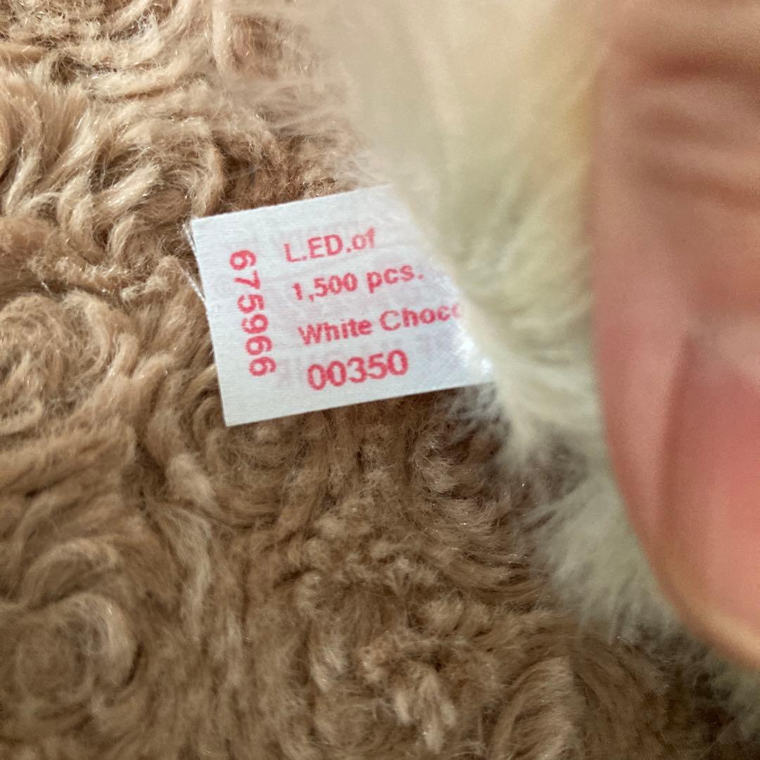 シュタイフ ホワイトチョコレート　限定　テディベア 30cm ぬいぐるみ