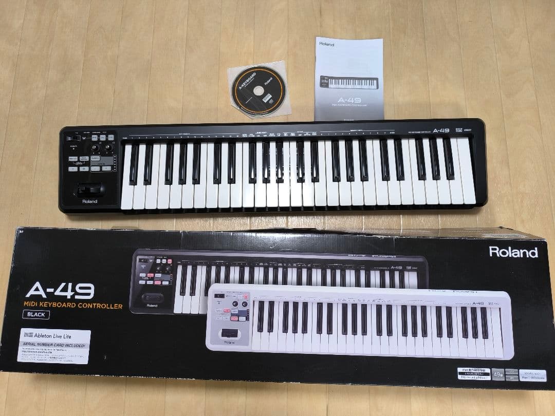 Roland A-49 MIDIキーボードコントローラー ブラック