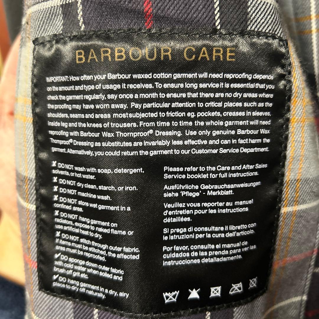 h_s1978% 様　Barbour ブラックジャケット 38インチ　ボーダー