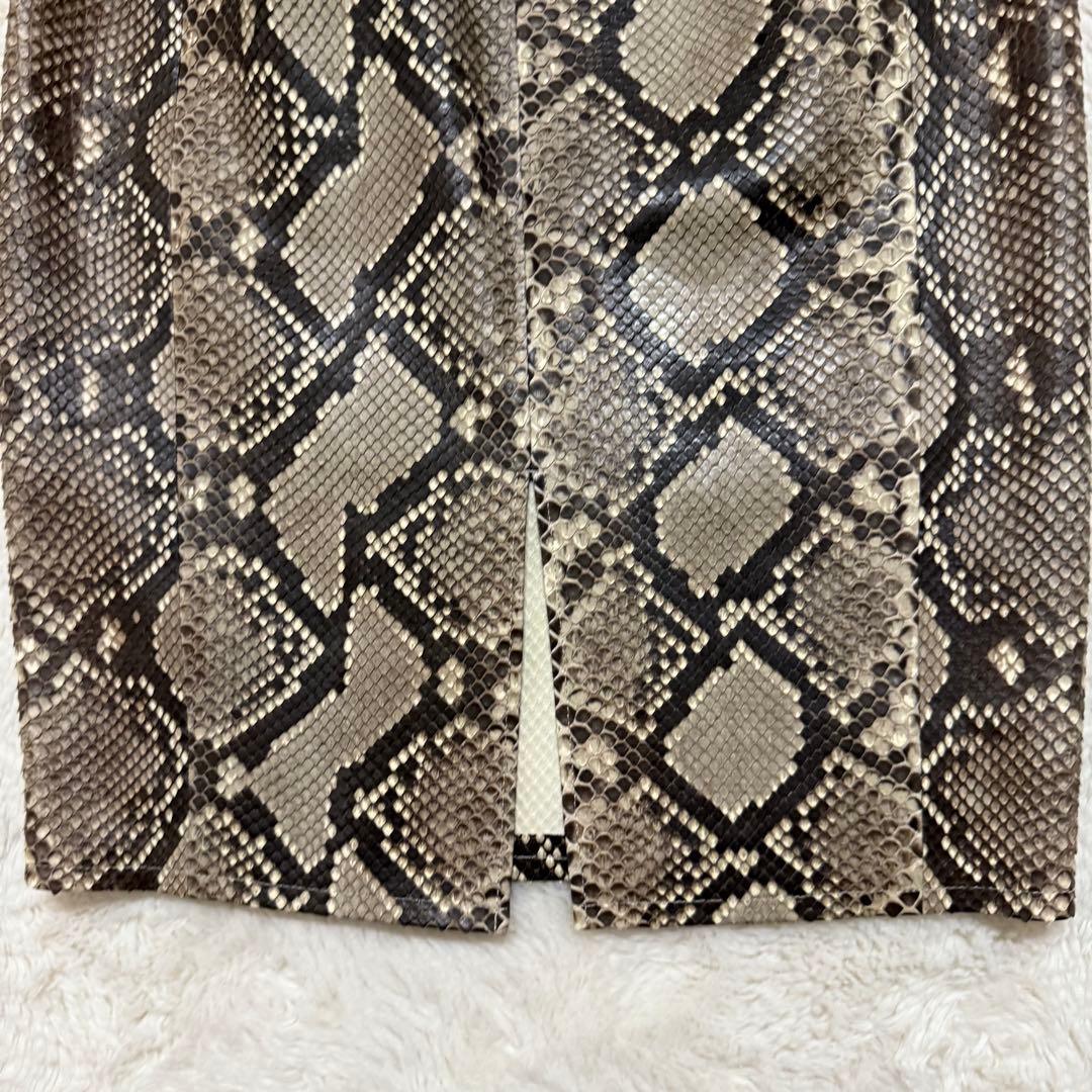 新品 Deuxieme Classe ヘビ革 パイソンレザー タイトスカート38