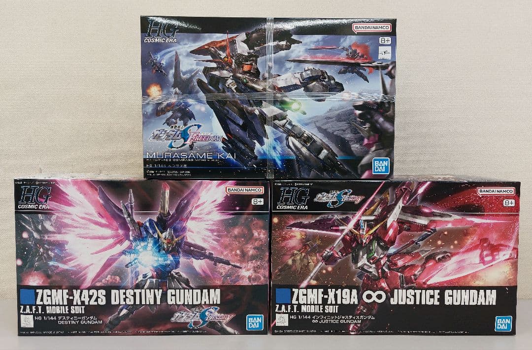 HGCE 1/144 インフィニットジャスティスガンダム　ムラサメ改　他