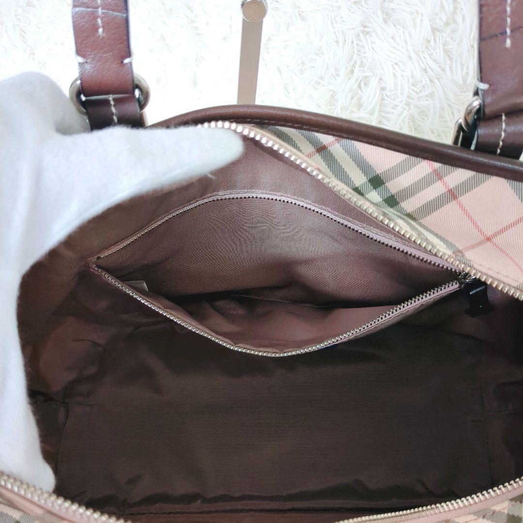 希少✨️BURBERRY　ノバチェックハンドバッグ トートバッグ 　ピンク