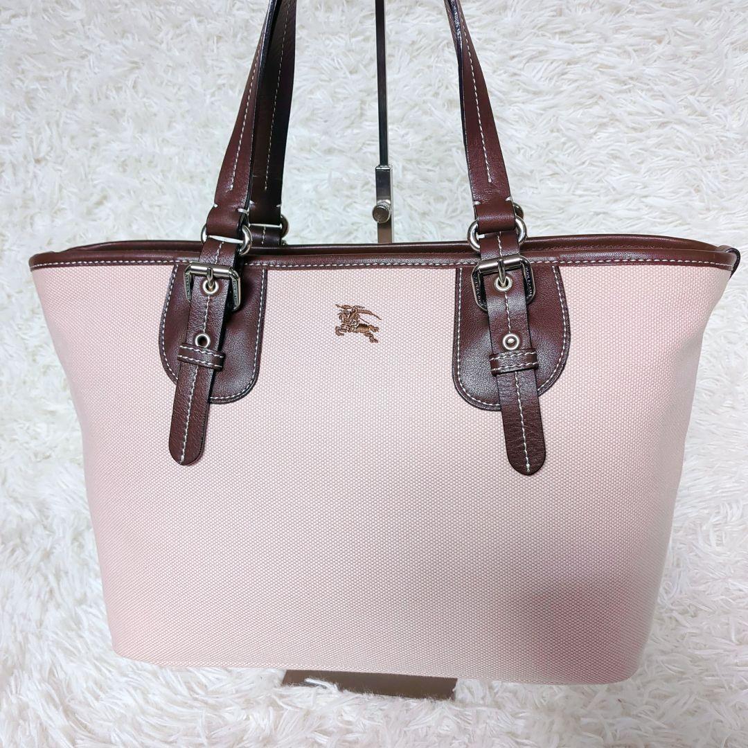 希少✨️BURBERRY　ノバチェックハンドバッグ トートバッグ 　ピンク