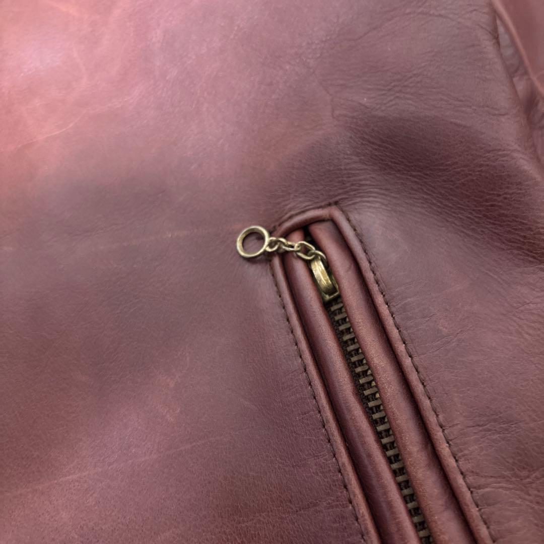 美品ステアハイド＆TALON 1970年代レプリカSQUADRONシングルレザー