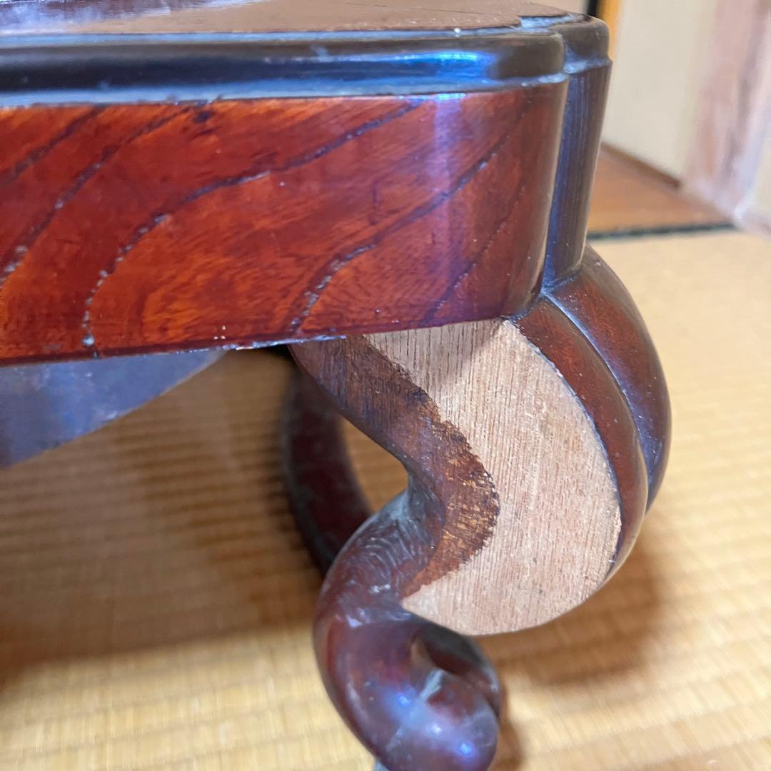 売切価格です！　ヴィンテージ　座敷用火鉢　木製　ねこ脚　四角形