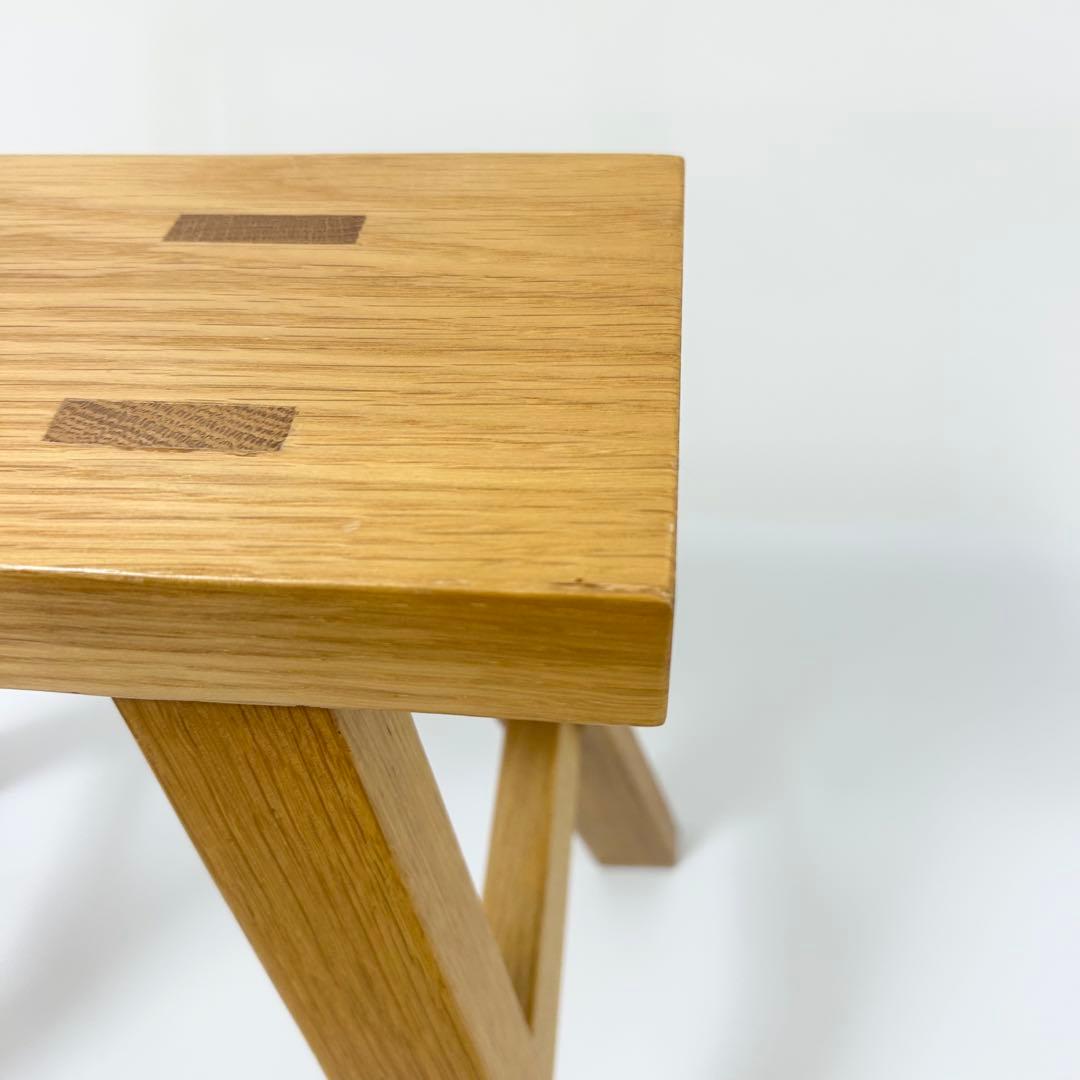 無印良品 MUJI ベンチ オーク材 小 廃盤品 スツール　②
