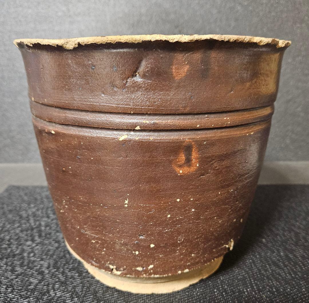 室町時代　古瀬戸　鉄釉　二重輪線文　鉢　甕　花入れ　古陶磁器　国分寺出土　六古窯