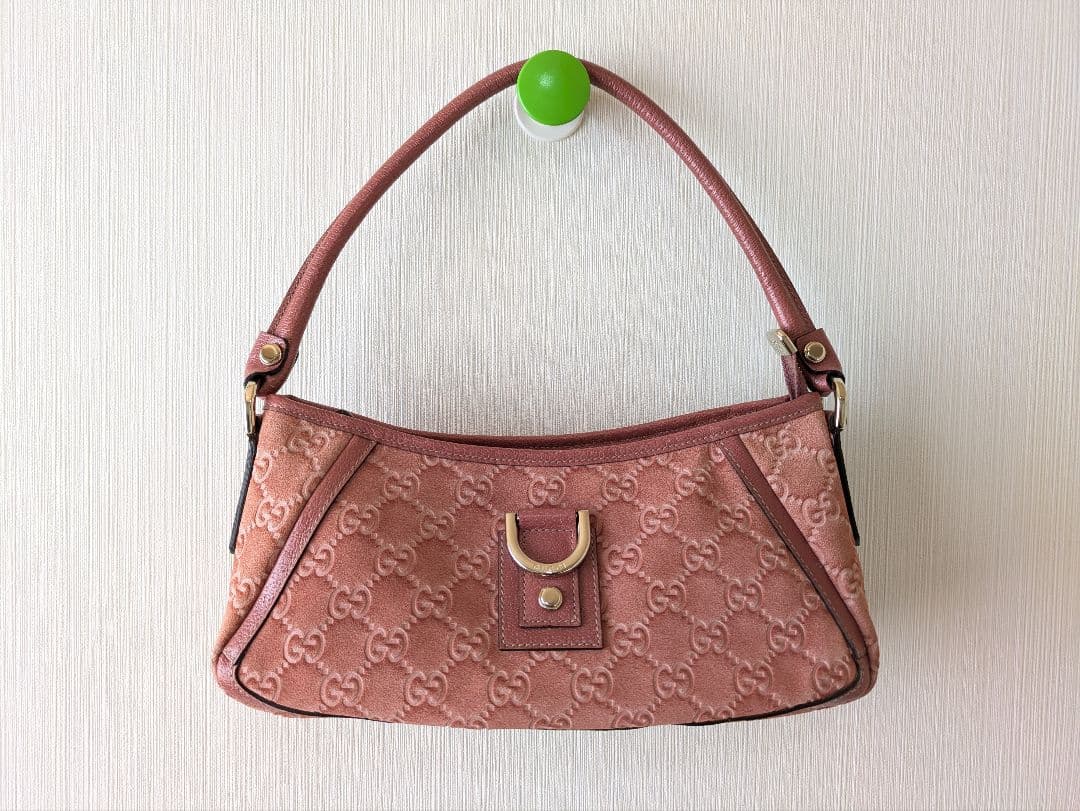 GUCCI シマ　アビー　モノグラム ショルダーバッグ ピンク