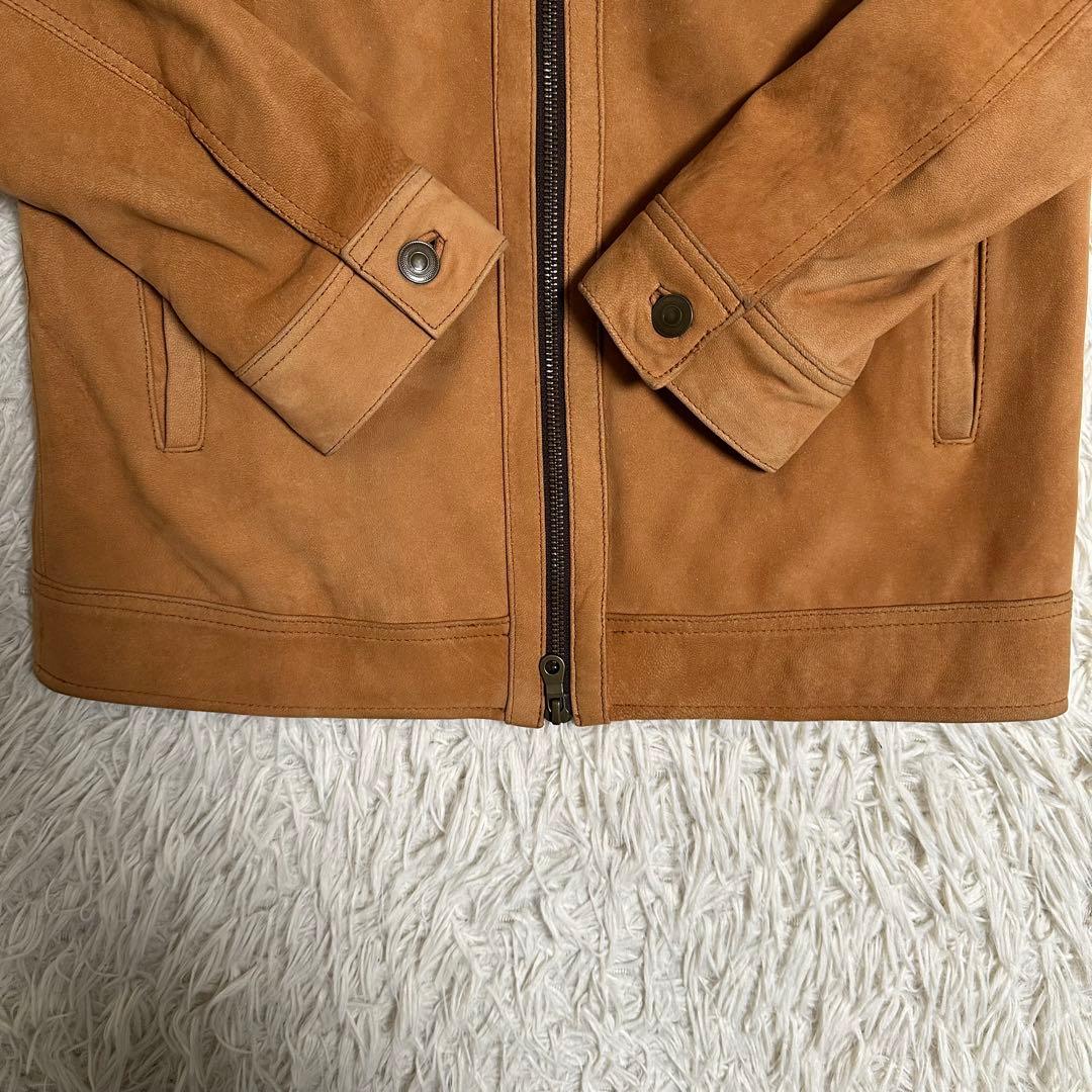 【NOID.】ノーアイディー ライダースジャケット シングル スエード レザー