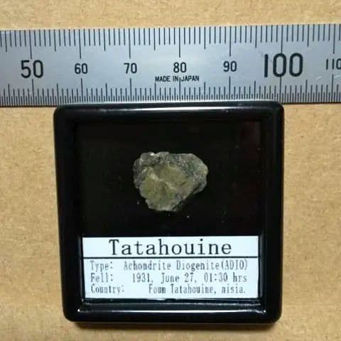 綺麗な緑！タタフィン隕石　標本　大きいのは価値がある!