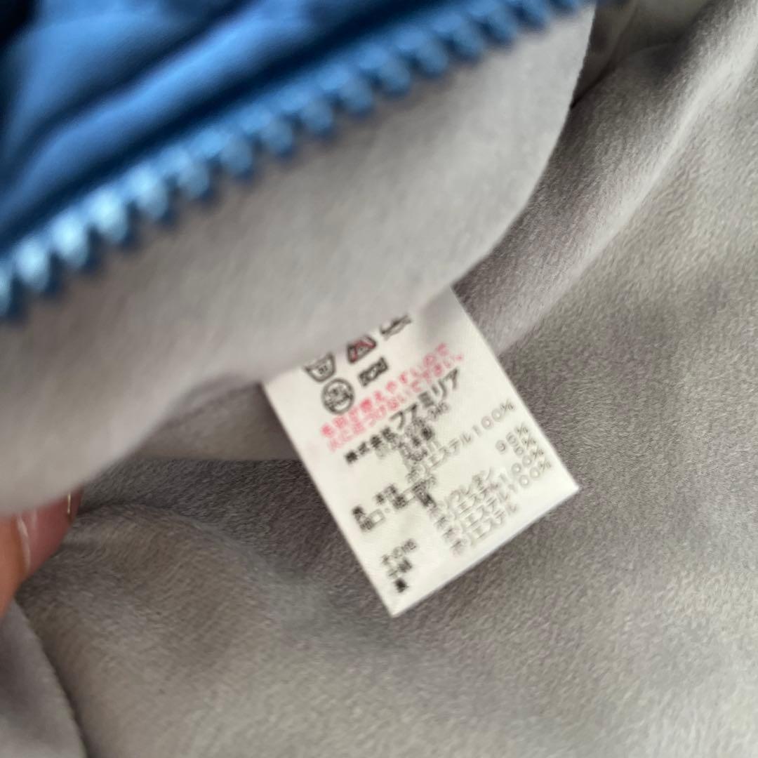 ファミリア ネイビー キルティング アウター ジャンプスーツ 80 ロンパース