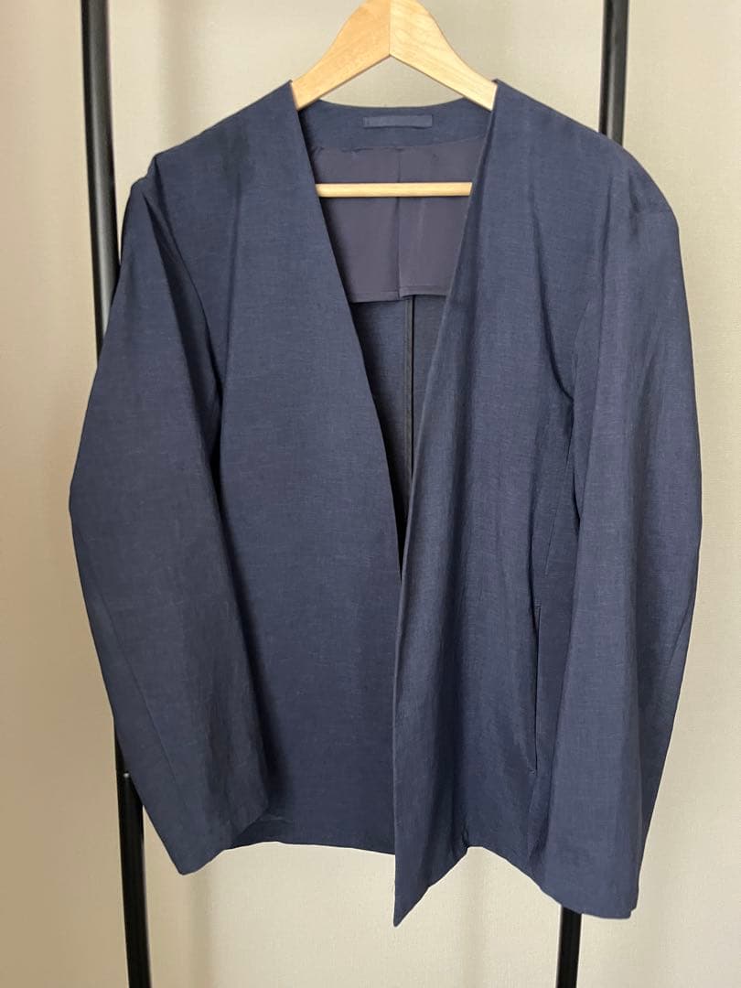 【定価19,910円】美品ノーカラージャケット ＆イージーパンツ2点セットM