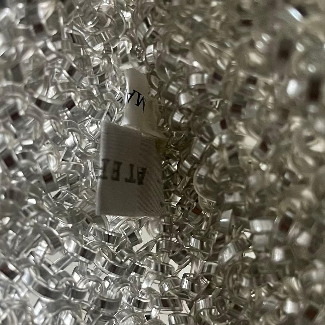 美品 アンテプリマ スタンダード スクエア ミディアム シルバー チェーン付き