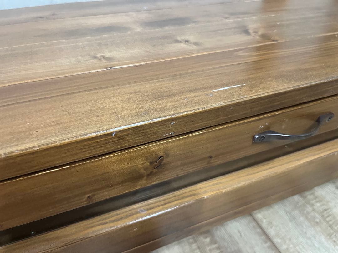 ※購入希望の方がいます 木製テレビ台 引き出し付き シンプルデザイン