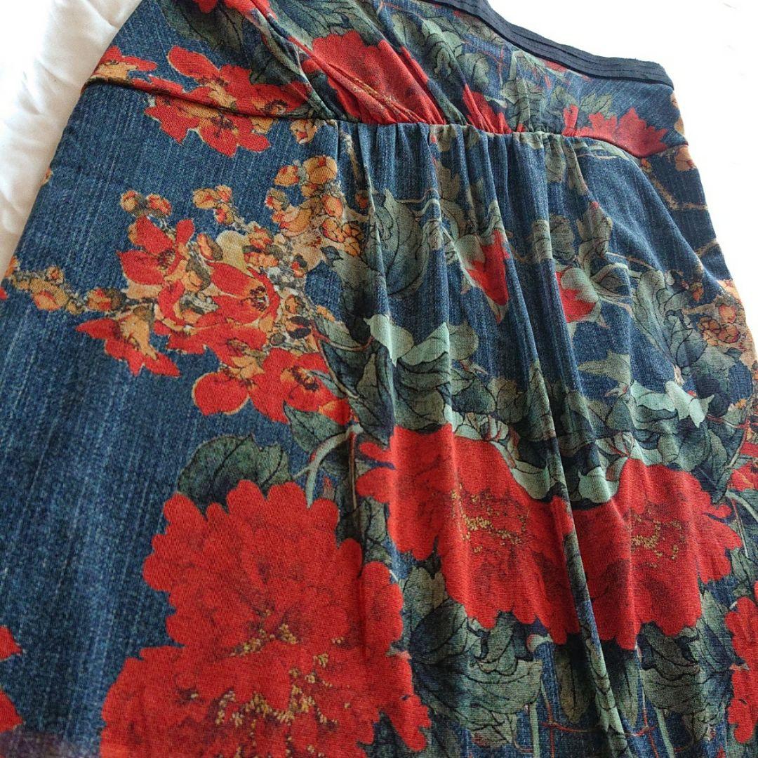 期間限定値下げ中❕ヴィヴィアンタム 花柄 膝丈 スカート パワーネット 花柄