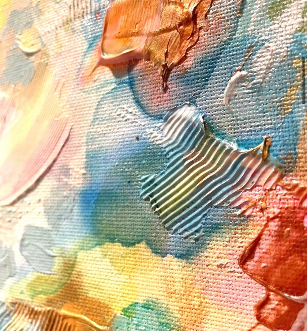 抽象画　空　原画　テクスチャーアート　絵画　アート