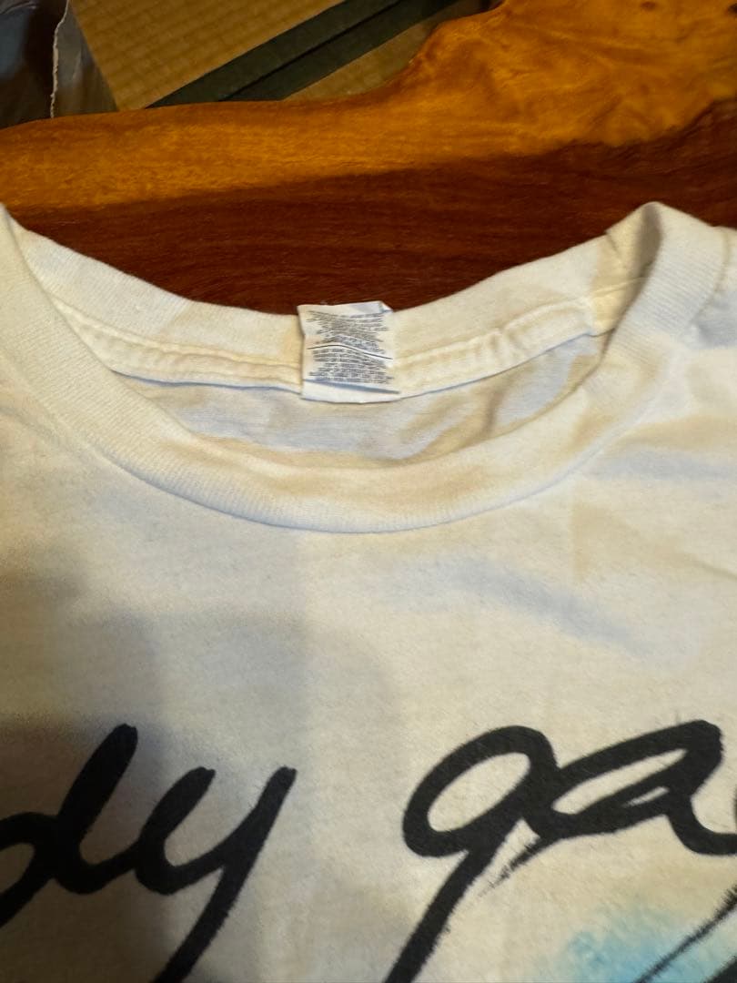 レディガガ白グラフィックTシャツサイズ表記L2010年コピーライト入り