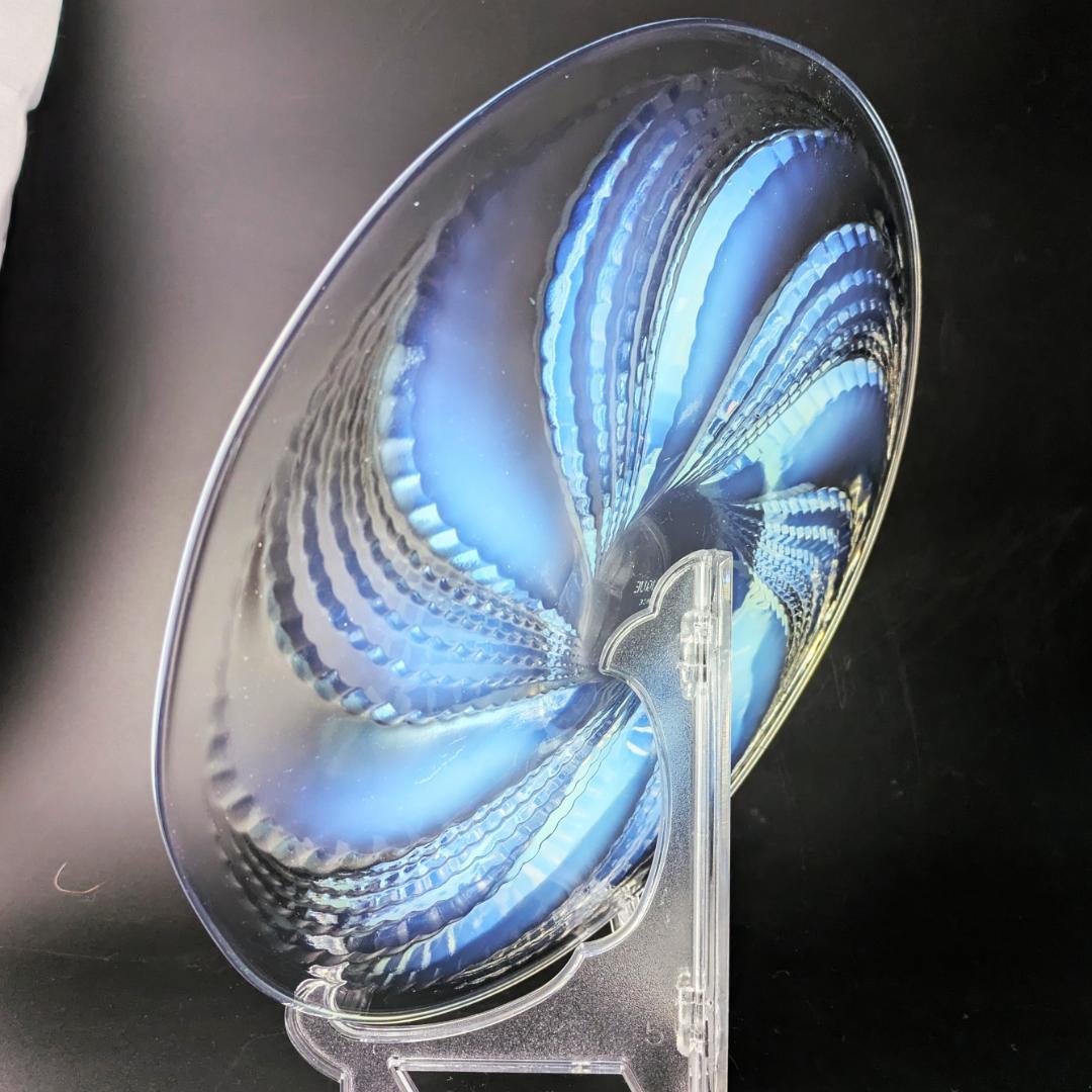 本人作 ルネ・ラリック フルロン 大皿 28cm オパルセント1935アールデコ