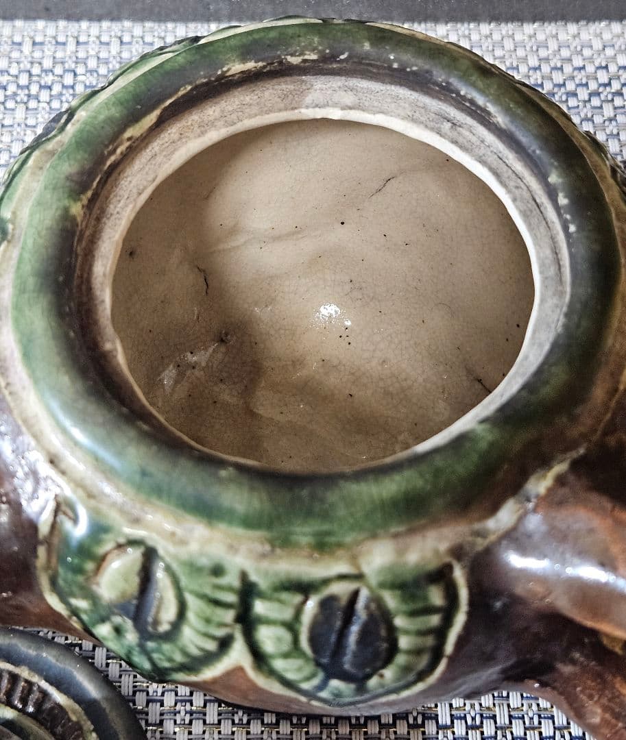 古琉球系　鉄釉　緑釉　青釉　急須　酒次 花入　オブジェ　酒器　カラカラ　壺屋焼