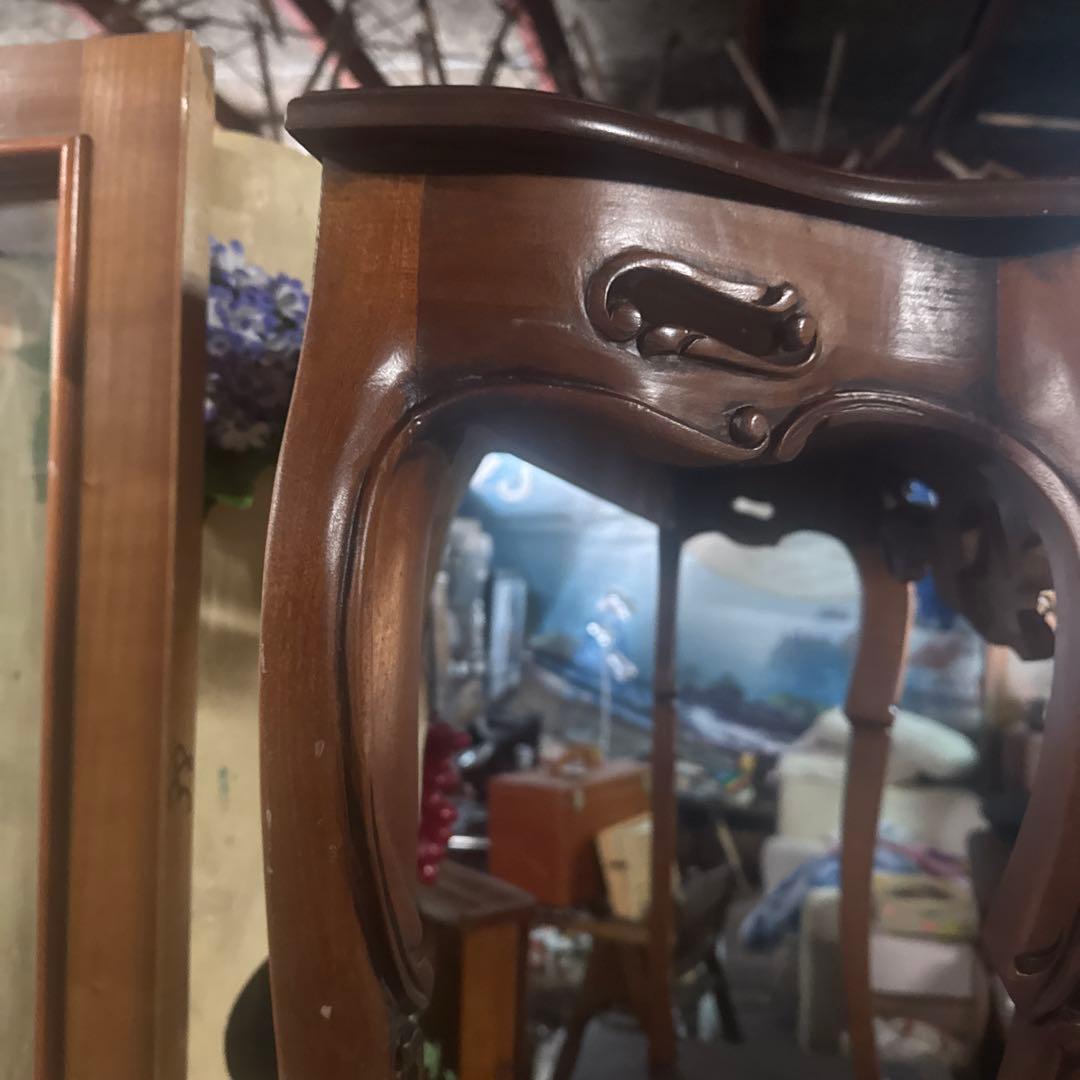 アンティーク　コンソールテーブル　マホガニー