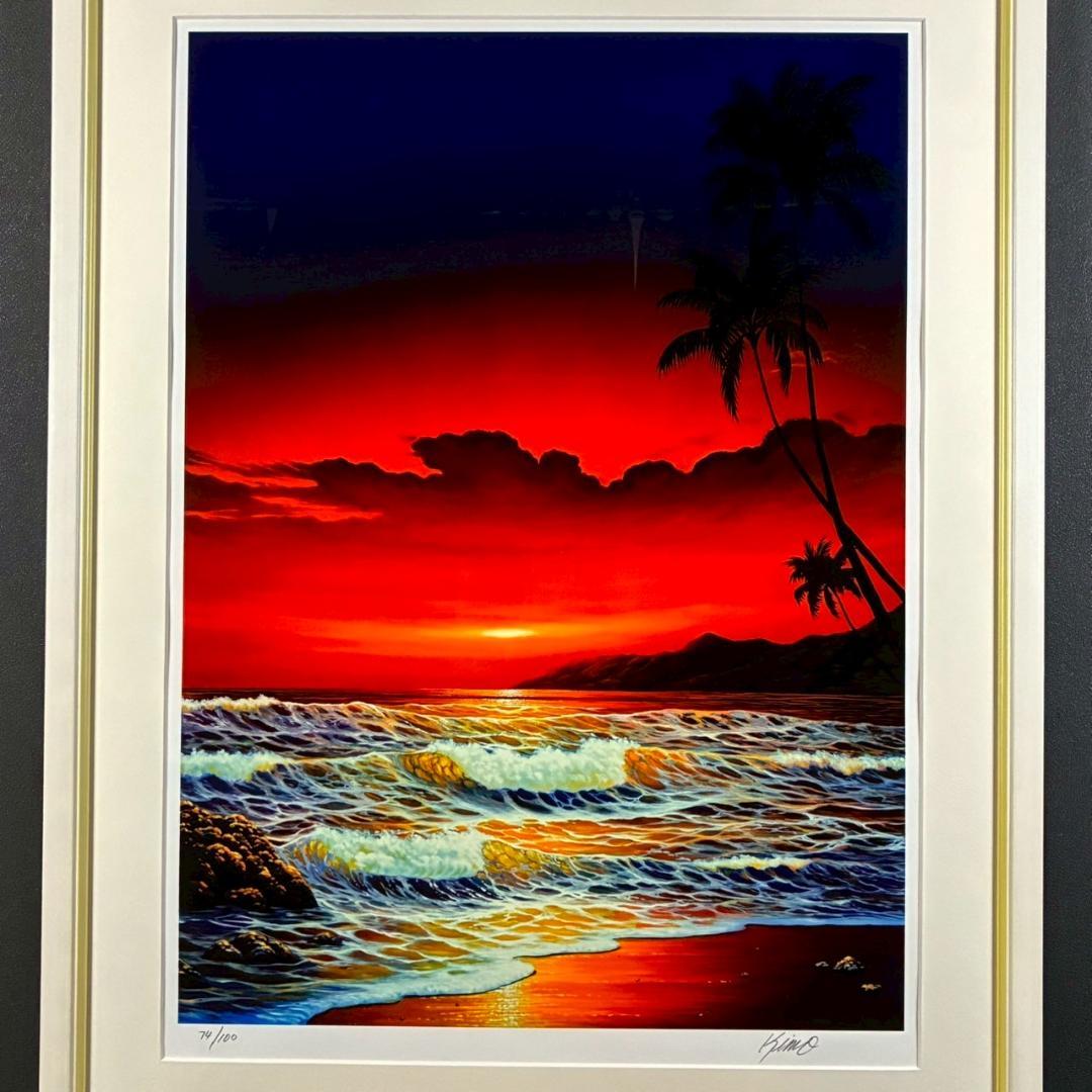 【最終値下げ】美品 キモ KIMO「ファイヤーダンス」シルクスクリーン 証明書有