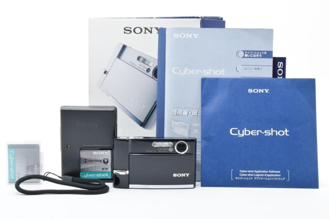 【美品】SONY Cyber-shot DSC-T30 ブラック　動作確認済