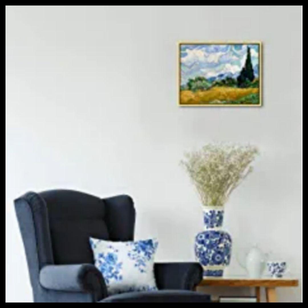 クロイヤー作品　絵画　『庭のデッキチェアに座るマリークロイヤー』　金縁フレーム付