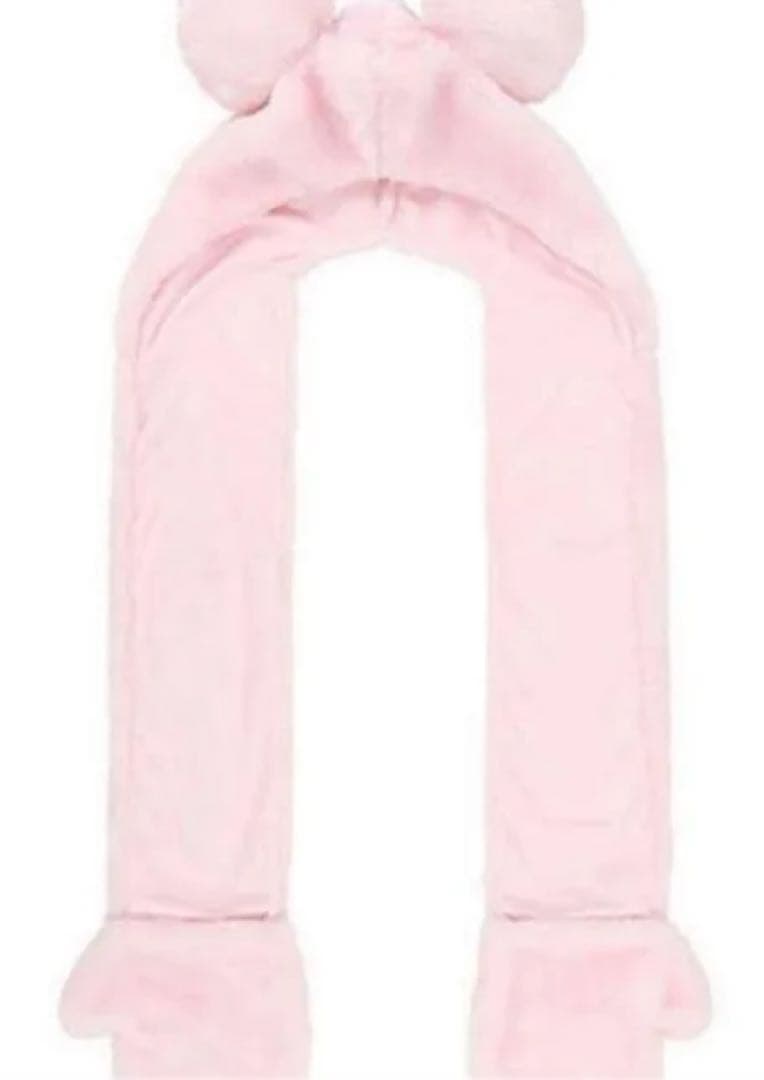 ディズニー　ピンクマフラー　ミッキー　40周年