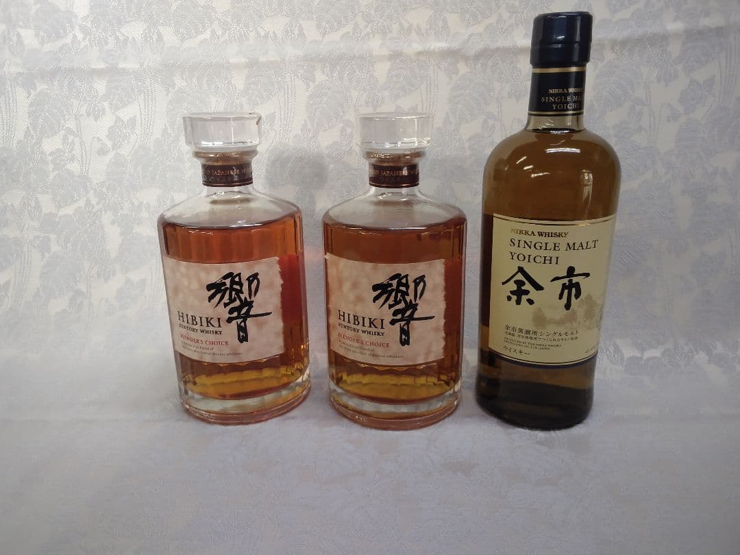 ウイスキー響　ブレンダーチョイス２本、余市１本