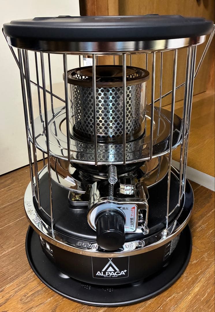 【セット品】アルパカストーブ TS-77NC黒 専用収納ケース+五徳