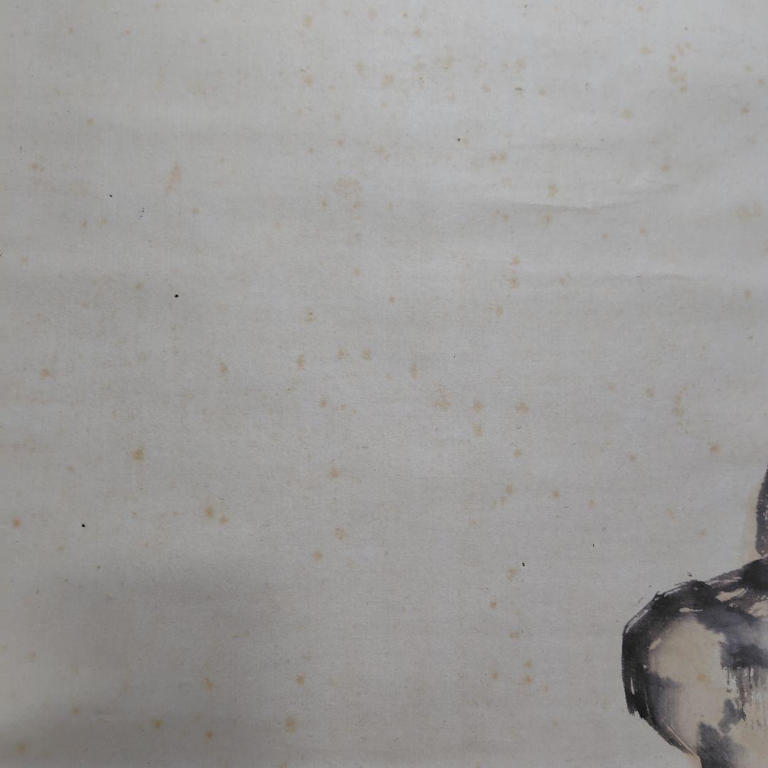 日本画家 尾竹國観『初夏』国観　掛け軸 紙本 逸品　共箱 真筆保証