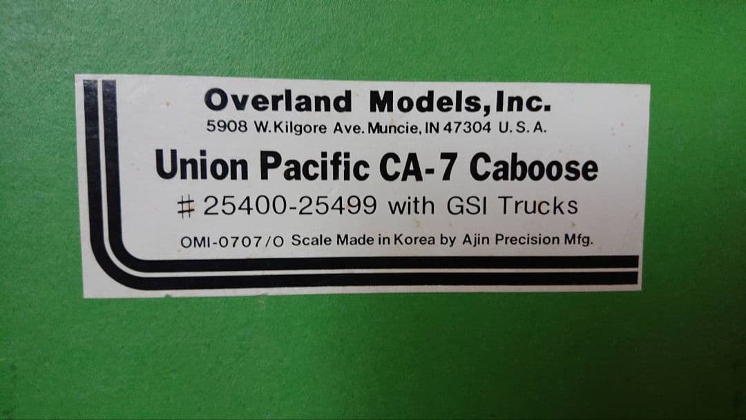 オバーランドモデル U.P CA-7 カブース