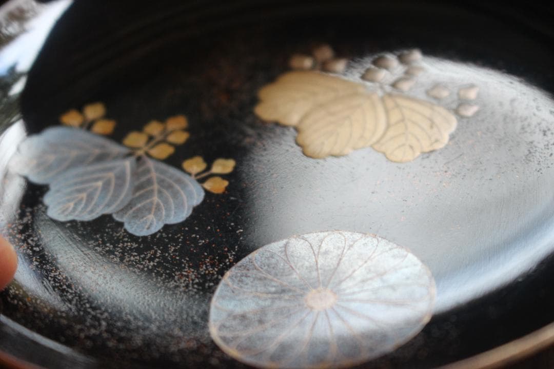 時代逸品！上質紅溜塗に極上高台寺蒔絵の美しいお椀2点（検加賀蒔絵吸物碗蒔絵椀