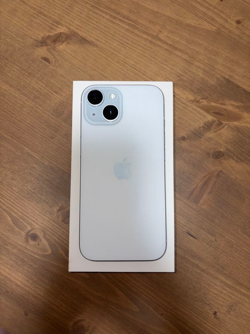 Apple iPhone 15 ブルー　本体,箱,ケーブル