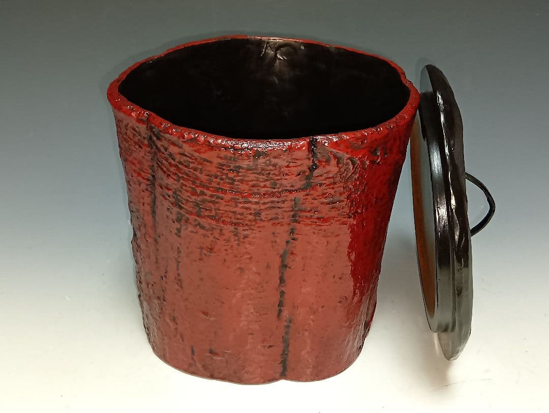 ホ*ー様 茶道具/大蔵達雄「根来水指」/共箱